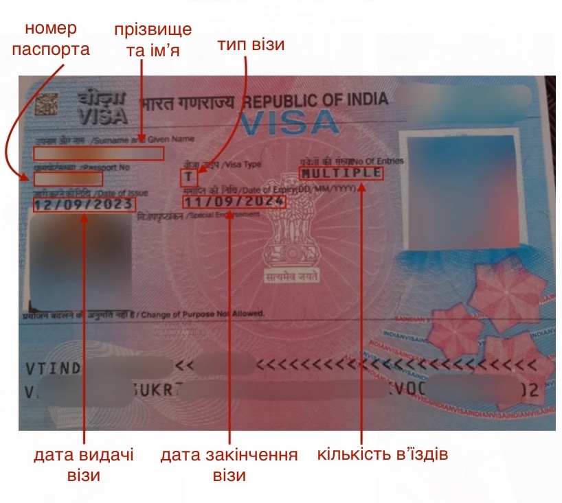 Зразок візи